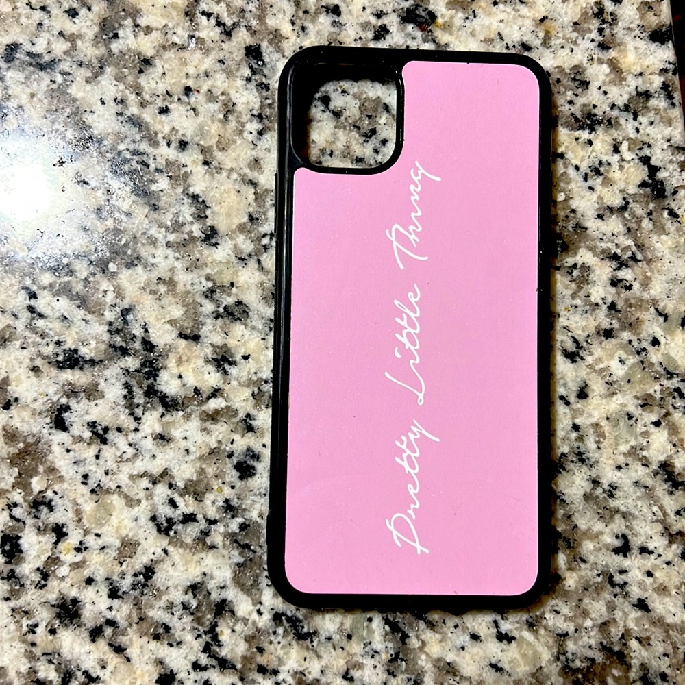 Pretty little thing baby pink phone case